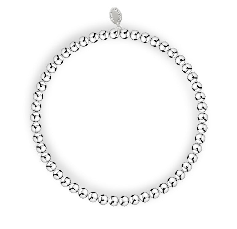 Joma Jewellery Design Bar Ball Silver Plated Bracelet