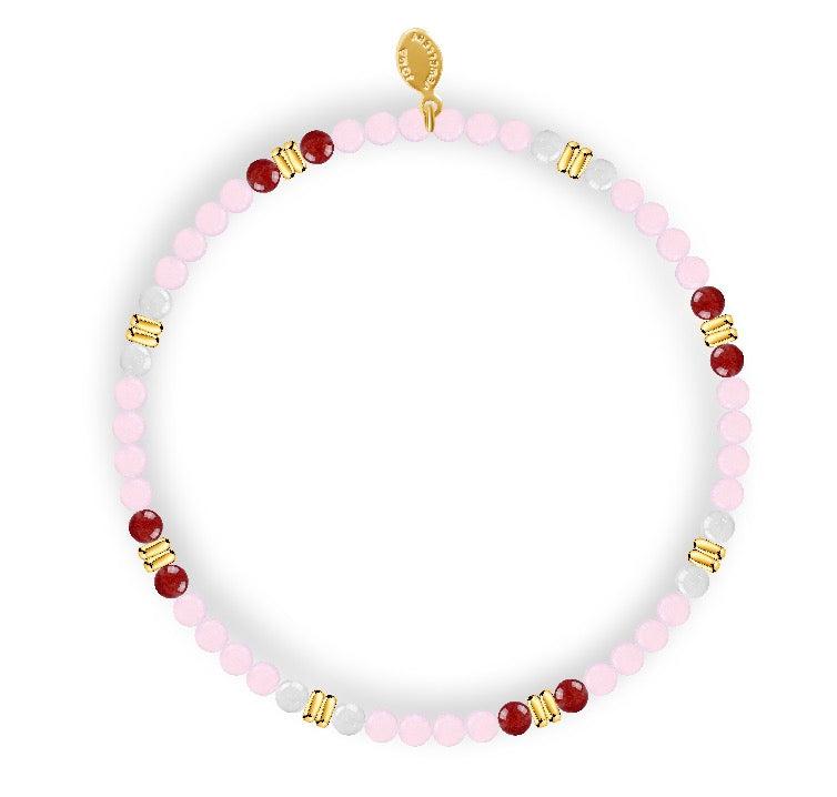 Joma Jewellery Design Bar Berry Blush Gold Plated