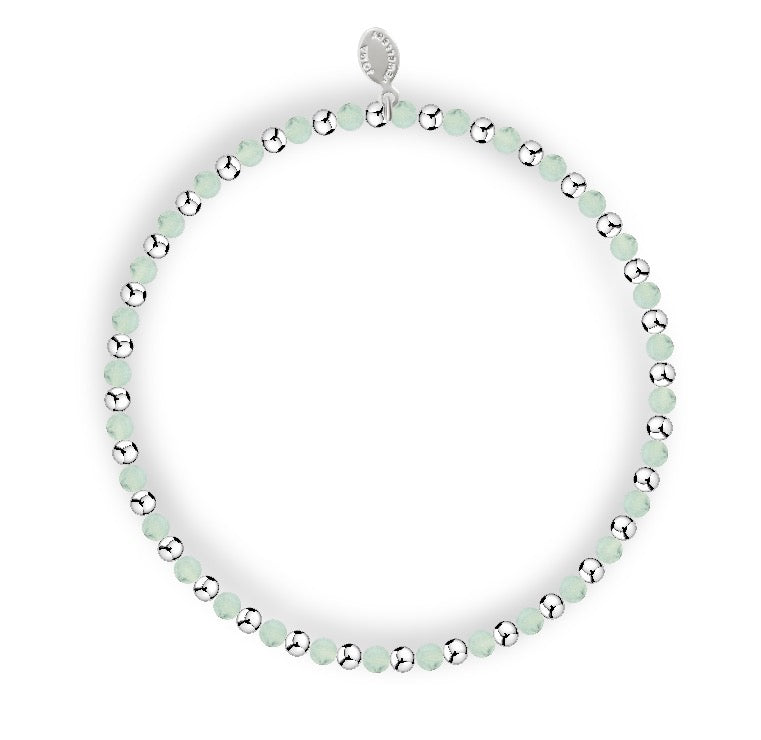 Joma Jewellery Design Bar Amazonite Alternate Silver Bracelet