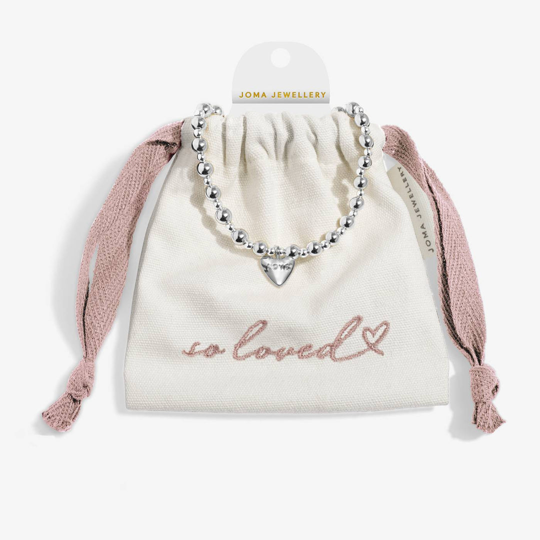 Words to treasure so loved silver bracelet