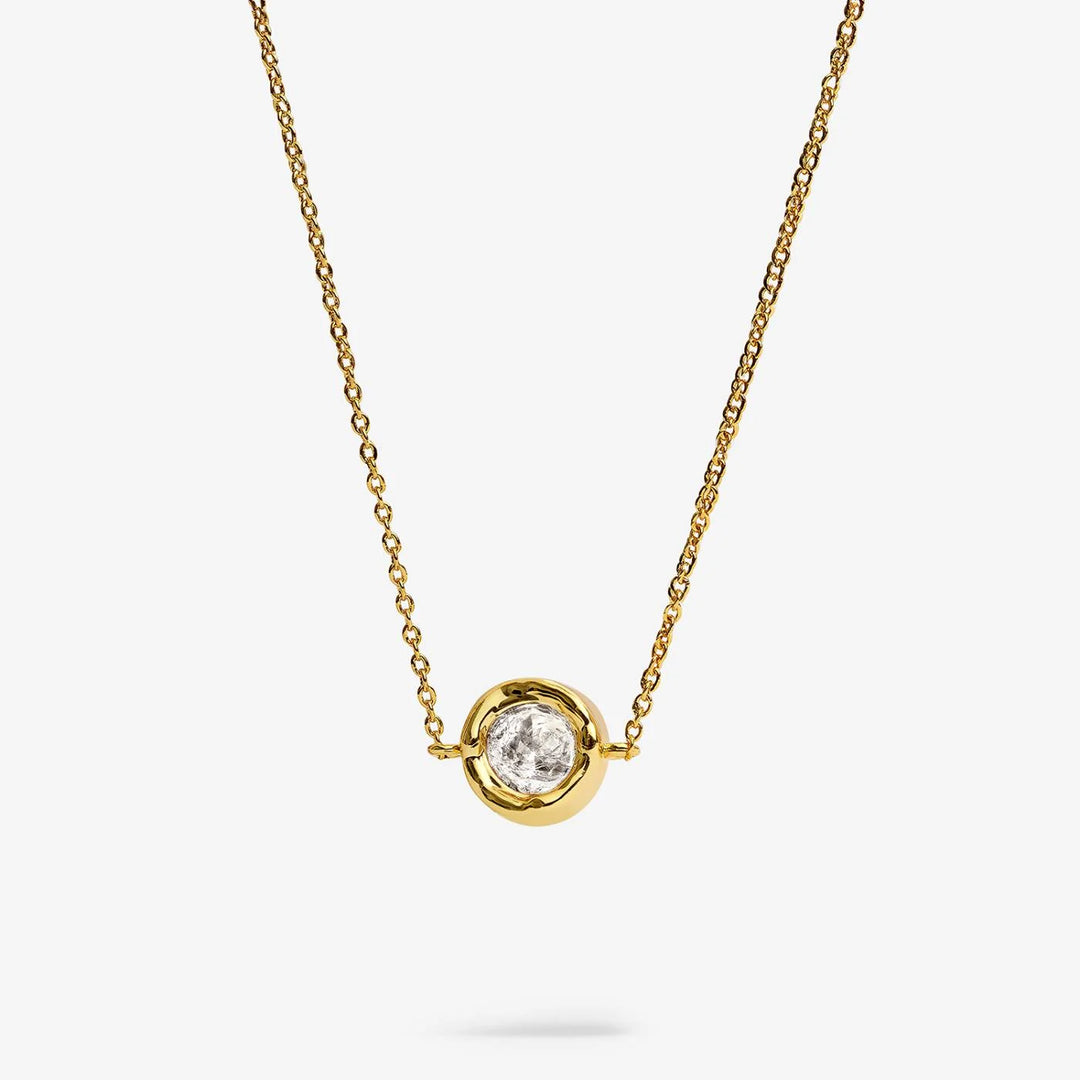 Joma Jewellery Classic Collection CZ Gold Plated Necklace