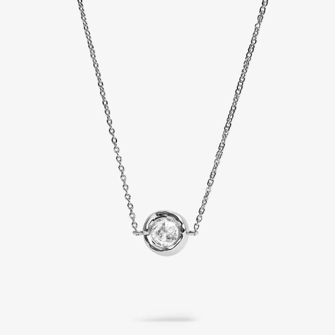 Joma Jewellery Classic Collection CZ Silver Plated Necklace