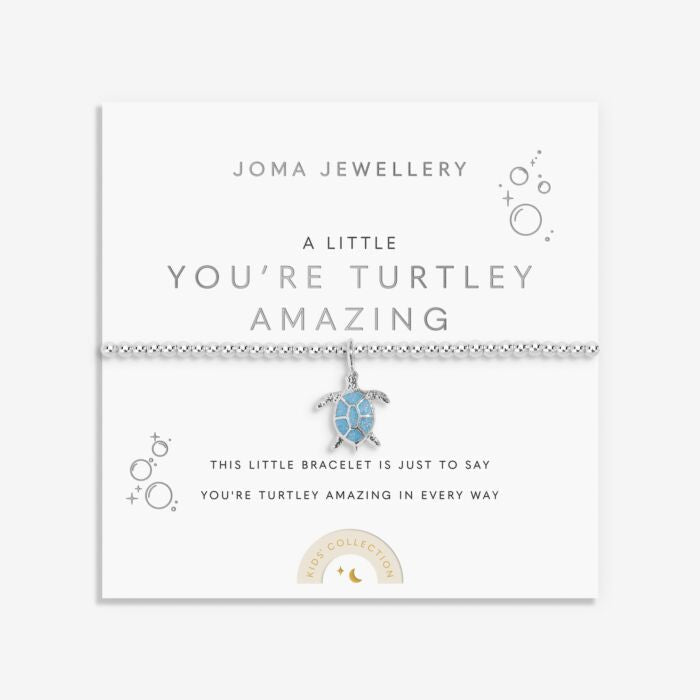 Joma Jewellery Kids' A Little You'Re Turtley Amazing Silver Plated Bracelet