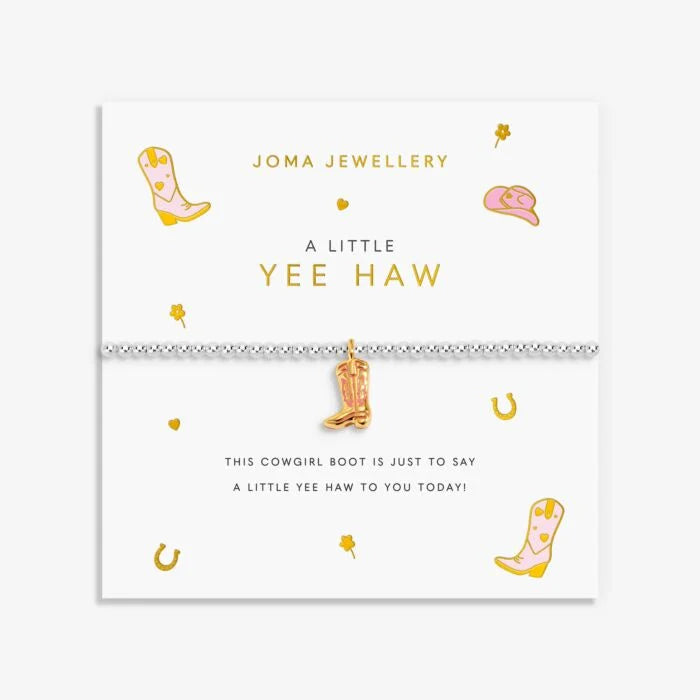 Joma Jewellery A Little Vibes Yeehaw Silver Plated Bracelet