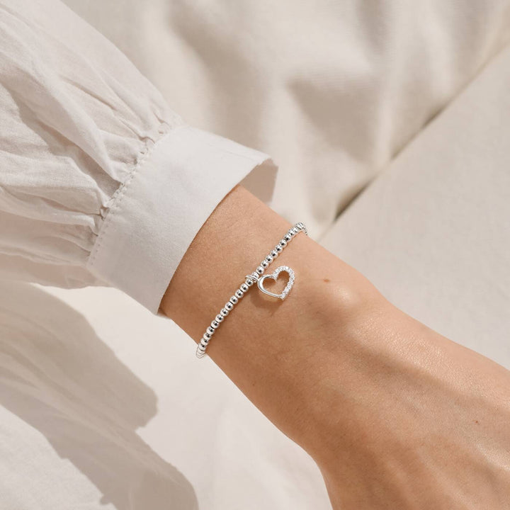 Joma Jewellery Christmas A Little With Love Silver Plated Bracelet