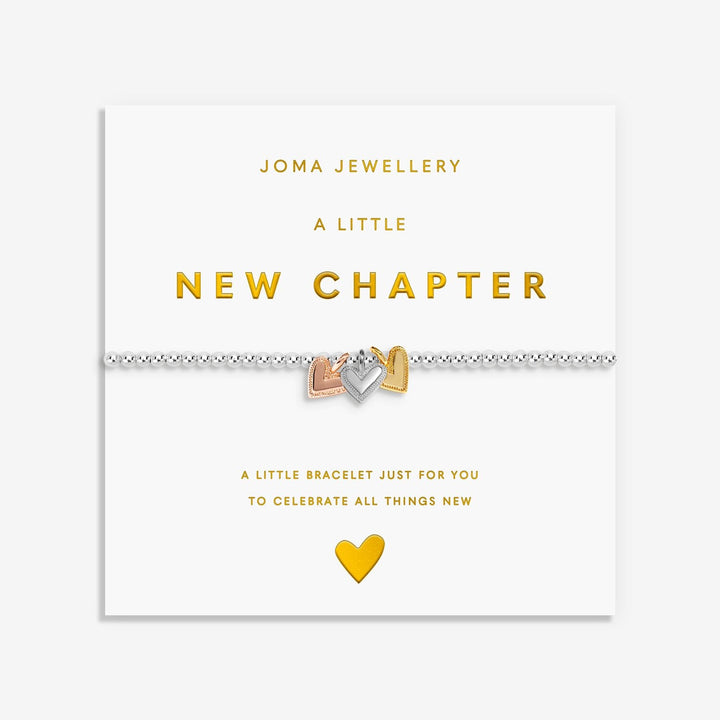 Joma Jewellery A Little Charmed Moments New Chapter Silver, Gold & Rose Gold Plated Bracelet