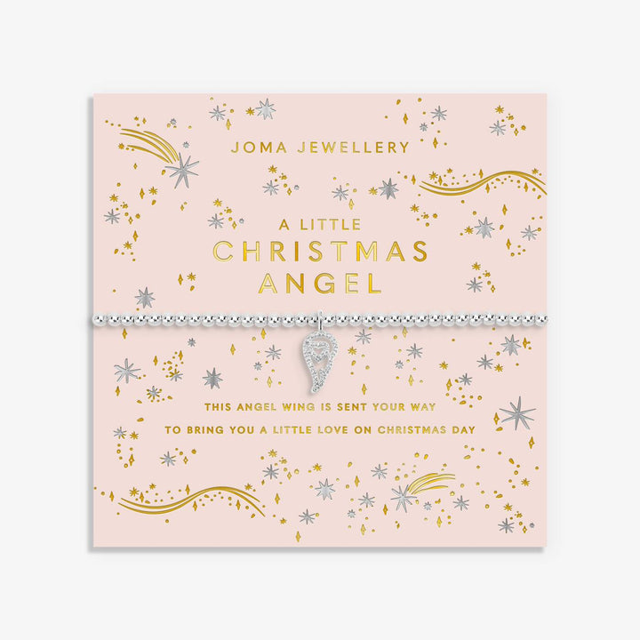 Joma Jewellery Christmas A Little Christmas Angel Silver Plated Bracelet