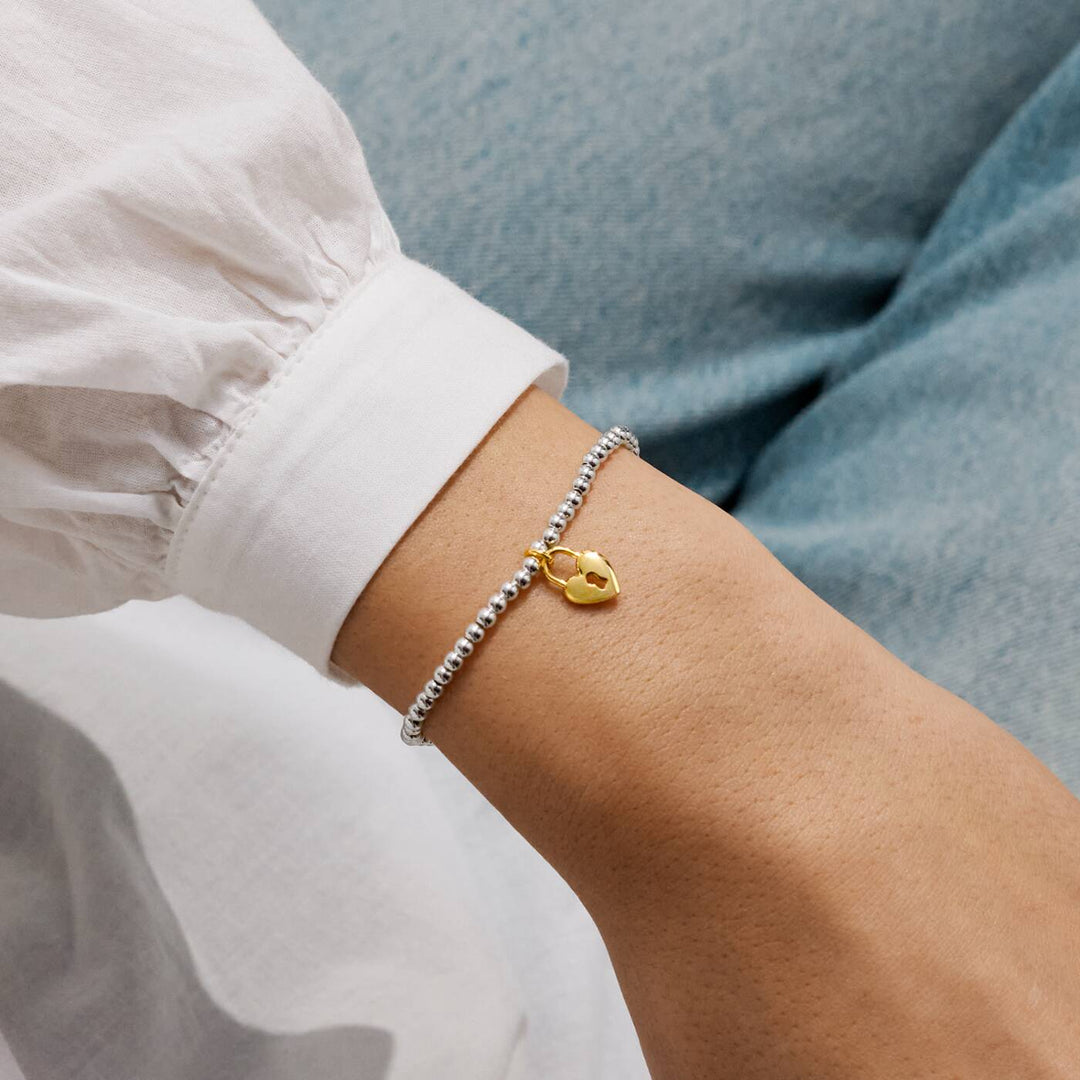 Joma Jewellery A Little Life Is Tough But So Are You Silver & Gold Plated Bracelet