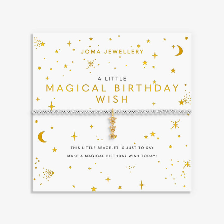 Joma Jewellery A Little Magical Birthday Wish Silver & Gold Plated Bracelet