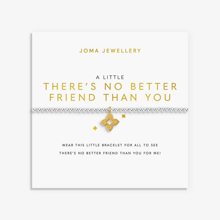 Joma Jewellery A Little There's No Better Friend Than You Silver & Gold Plated Bracelet