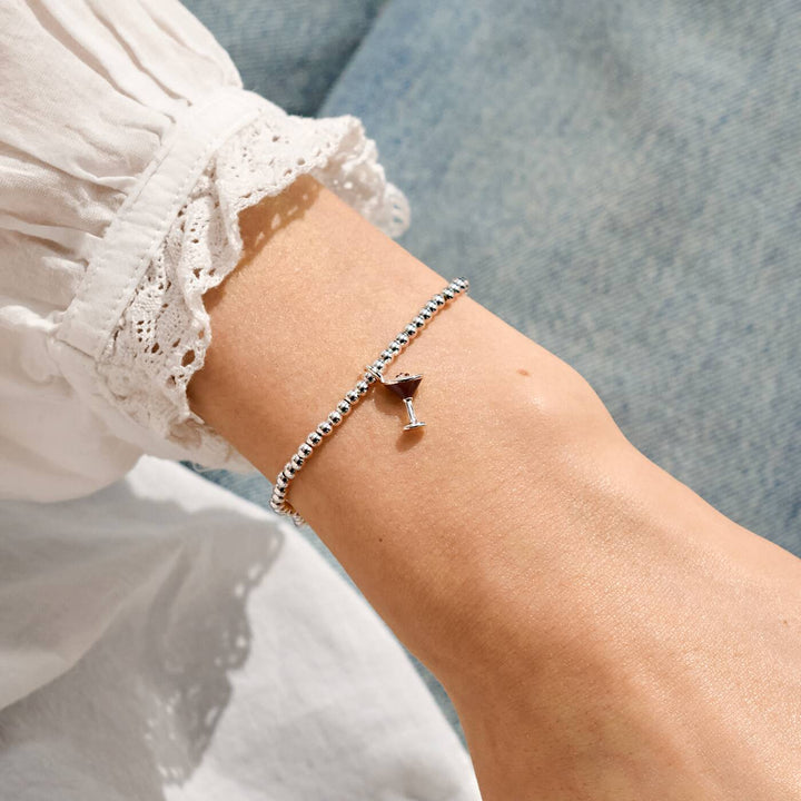 Joma Jewellery A Little Vibes Espresso Yourself Silver Plated Bracelet