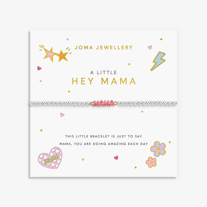 Joma Jewellery A Little Vibes Hey Mama Silver & Gold Plated Bracelet