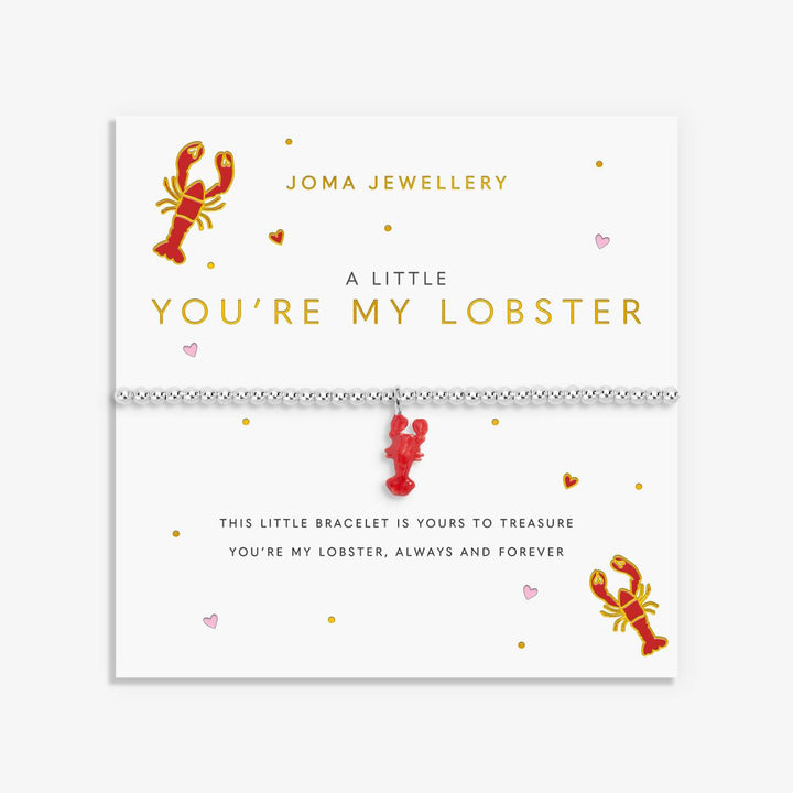 Joma Jewellery A Little Vibes You're My Lobster Silver Plated Bracelet