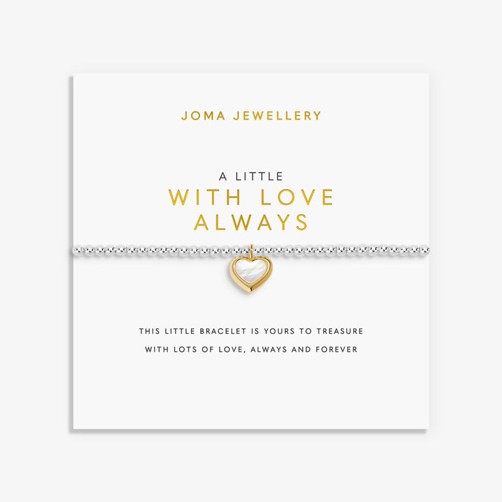 Joma Jewellery A Little With Love Always Silver & Gold Plated Bracelet