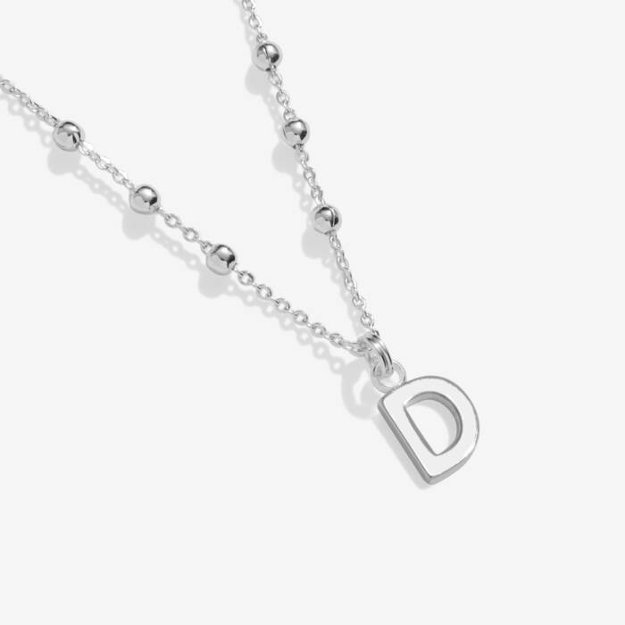 Joma Jewellery Alphabet Necklace A Little D Silver Plated Necklace