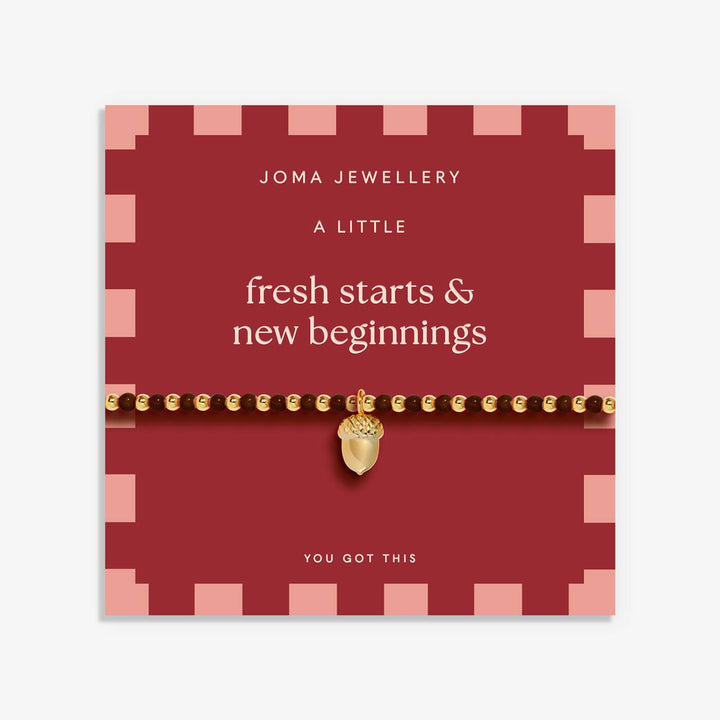 Joma Jewellery Autumn's Calling A Little Fresh Starts And New Beginnings Gold Plated Bracelet