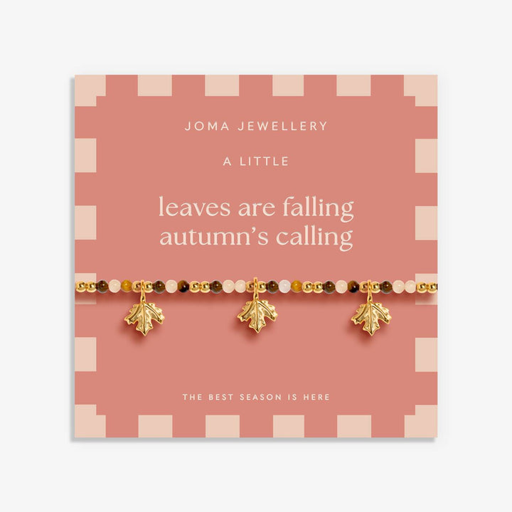 Joma Jewellery Autumn's Calling A Little Leaves Are Falling Autumn Is Calling Gold Plated Bracelet