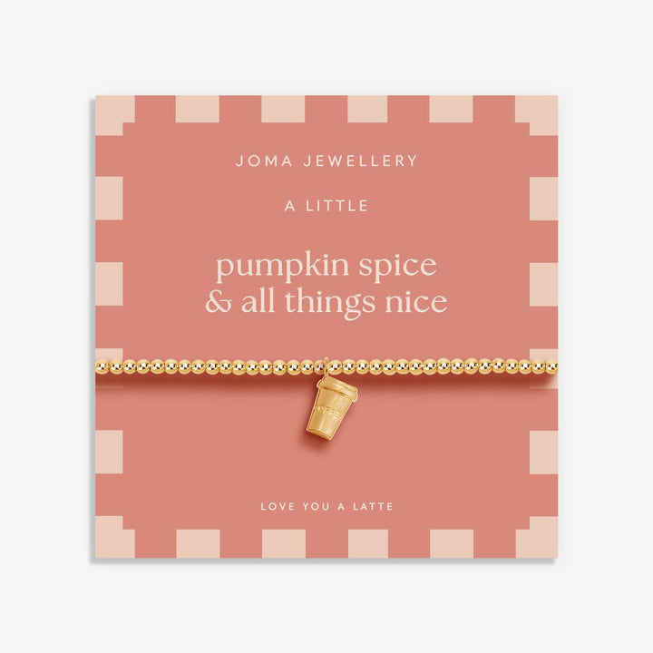 Joma Jewellery Autumn's Calling A Little Pumpkin Spice And All Things Nice Gold Plated Bracelet