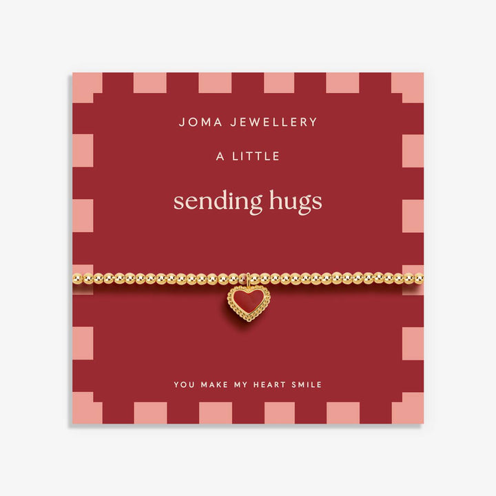 Joma Jewellery Autumn's Calling A Little Sending Hugs Gold Plated Bracelet