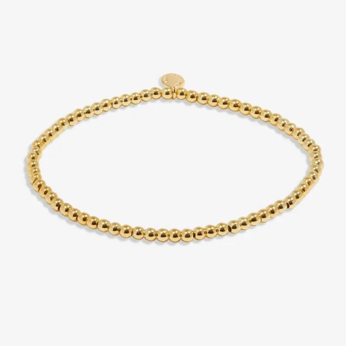 Joma Jewellery Bead Stacking Bracelet In Gold Plating 3mm