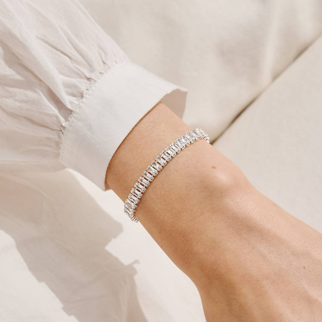 Joma Jewellery Bracelet Bar Silver Tennis Silver Plated Bracelet