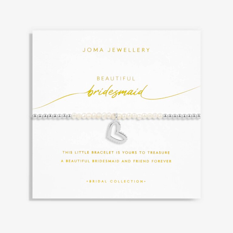 Joma Jewellery Bridal Pearl Bracelet Bridesmaid Silver Bracelet