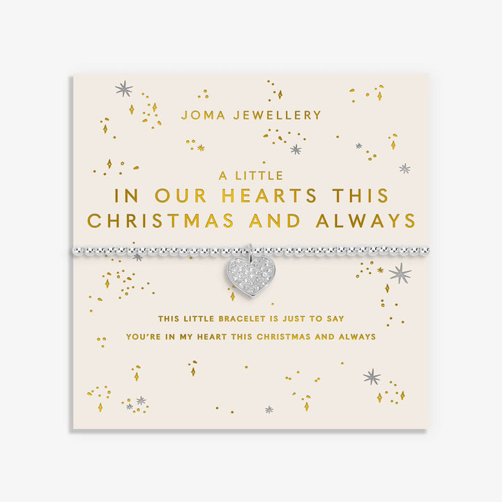 Joma Jewellery Christmas A Little In Our Hearts This Christmas And Always Silver Plated Bracelet