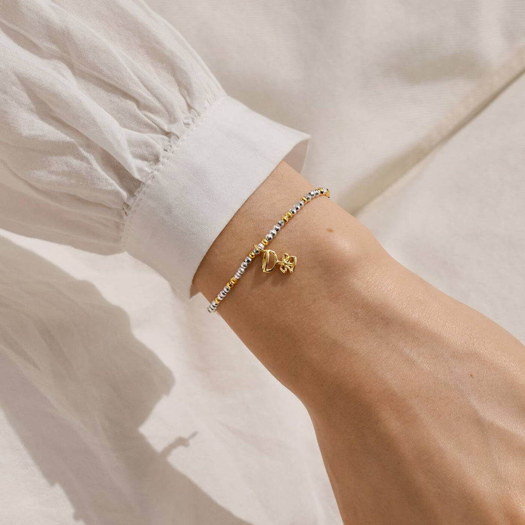 Joma Jewellery Christmas Little Stories Fizz The Season Silver & Gold Plated Bracelet