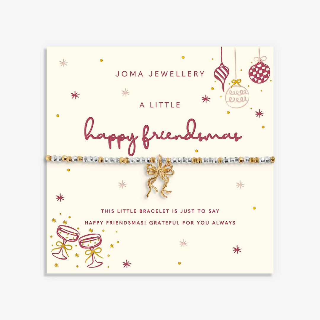 Joma Jewellery Christmas Little Stories Happy Friendsmas Silver & Gold Plated Bracelet