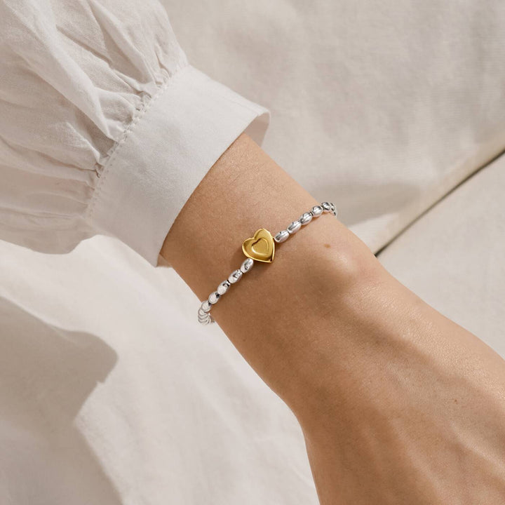 Joma Jewellery Christmas Wish Merry Christmas Silver & Gold Plated Bracelet