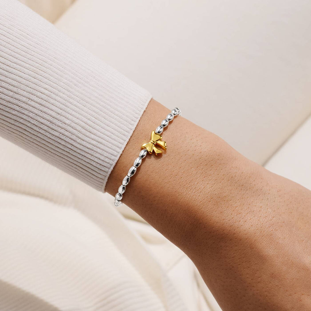 Joma Jewellery Christmas Wish Merry Christmas Fabulous Friend Silver & Gold Plated Bracelet