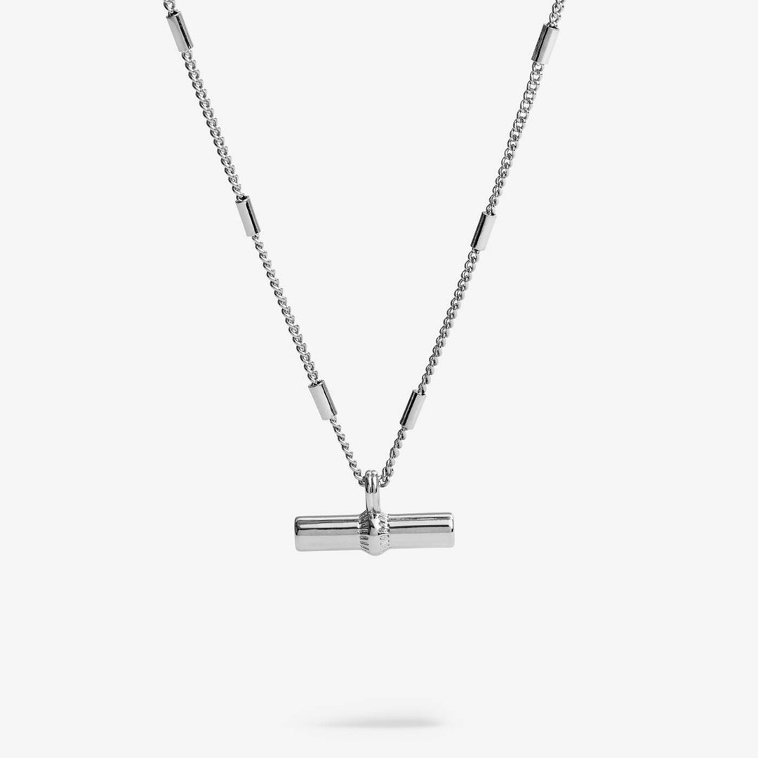 Joma Jewellery Classic Collection T-Bar Silver Plated Necklace