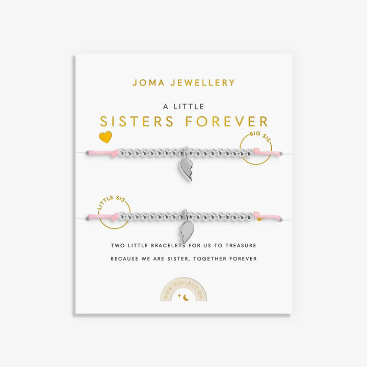 Joma Jewellery Duo A Little Sisters Forever Silver Plated Two Bracelets