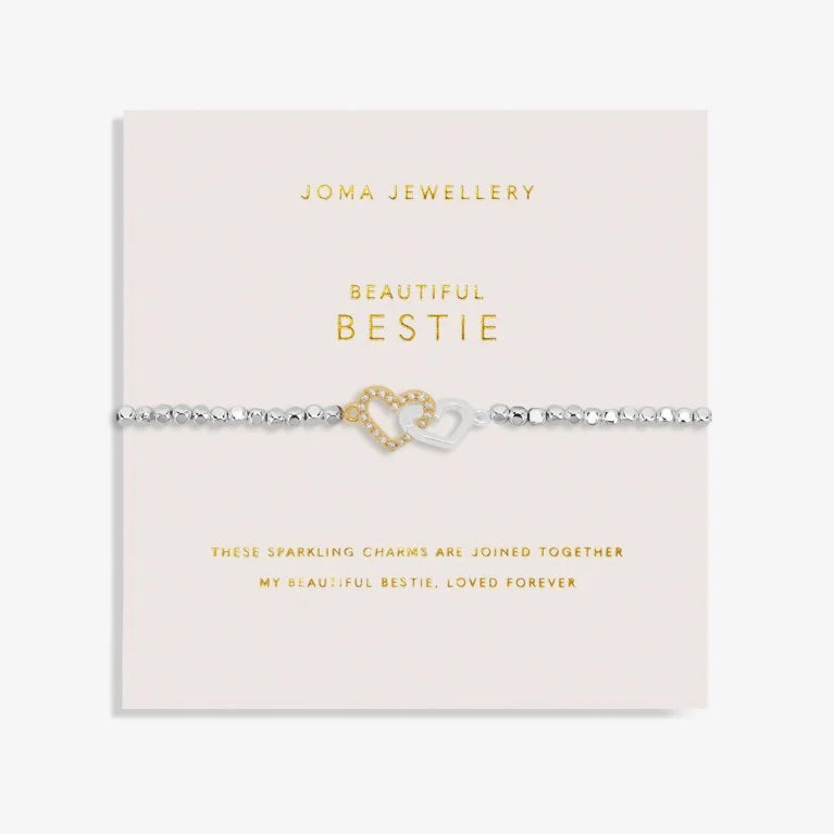 Joma Jewellery Forever Yours Beautiful Bestie Silver And Gold Plated Bracelet