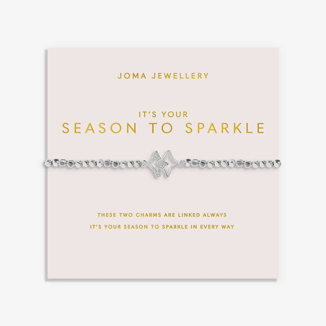 Joma Jewellery Forever Yours It's Your Season To Sparkle Silver Plated Bracelet