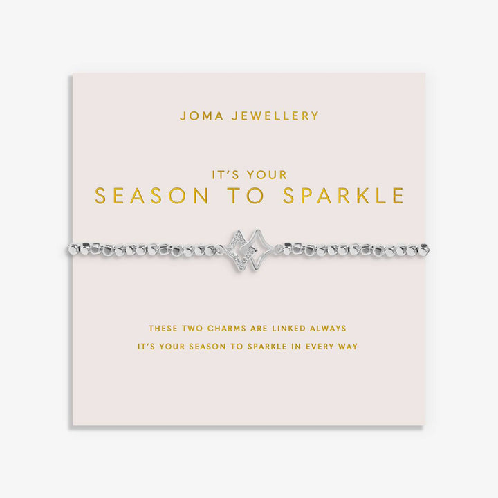 Joma Jewellery Forever Yours It's Your Season To Sparkle Silver Plated Bracelet