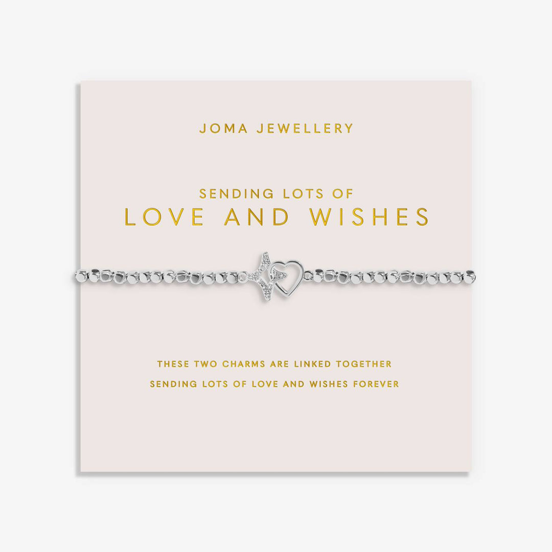 Joma Jewellery Forever Yours Sending Lots Of Love And Wishes Silver Plated Bracelet