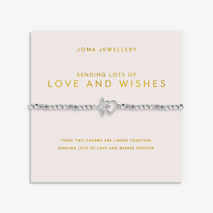 Joma Jewellery Forever Yours Sending Lots Of Love And Wishes Silver Plated Bracelet