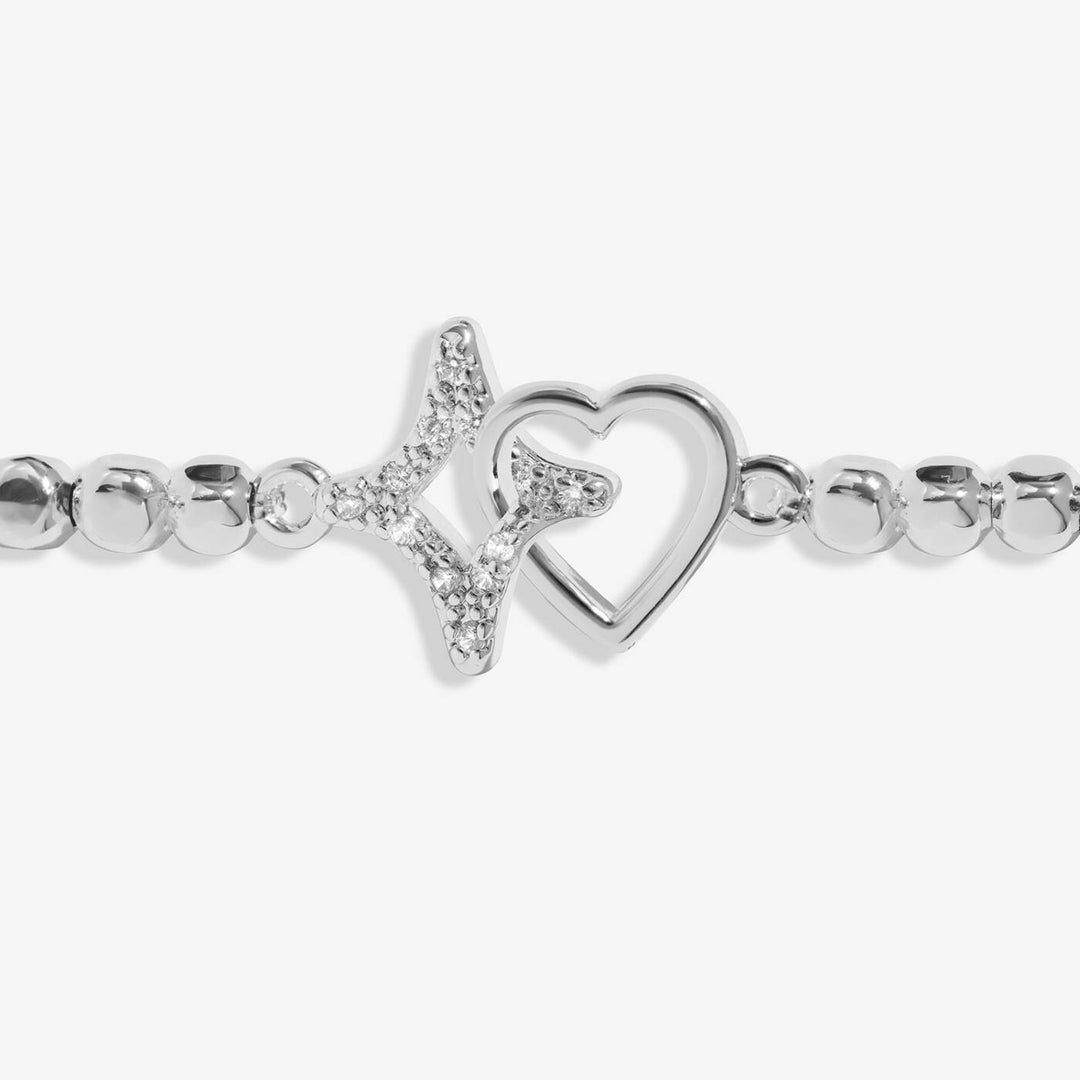 Joma Jewellery Forever Yours Sending Lots Of Love And Wishes Silver Plated Bracelet