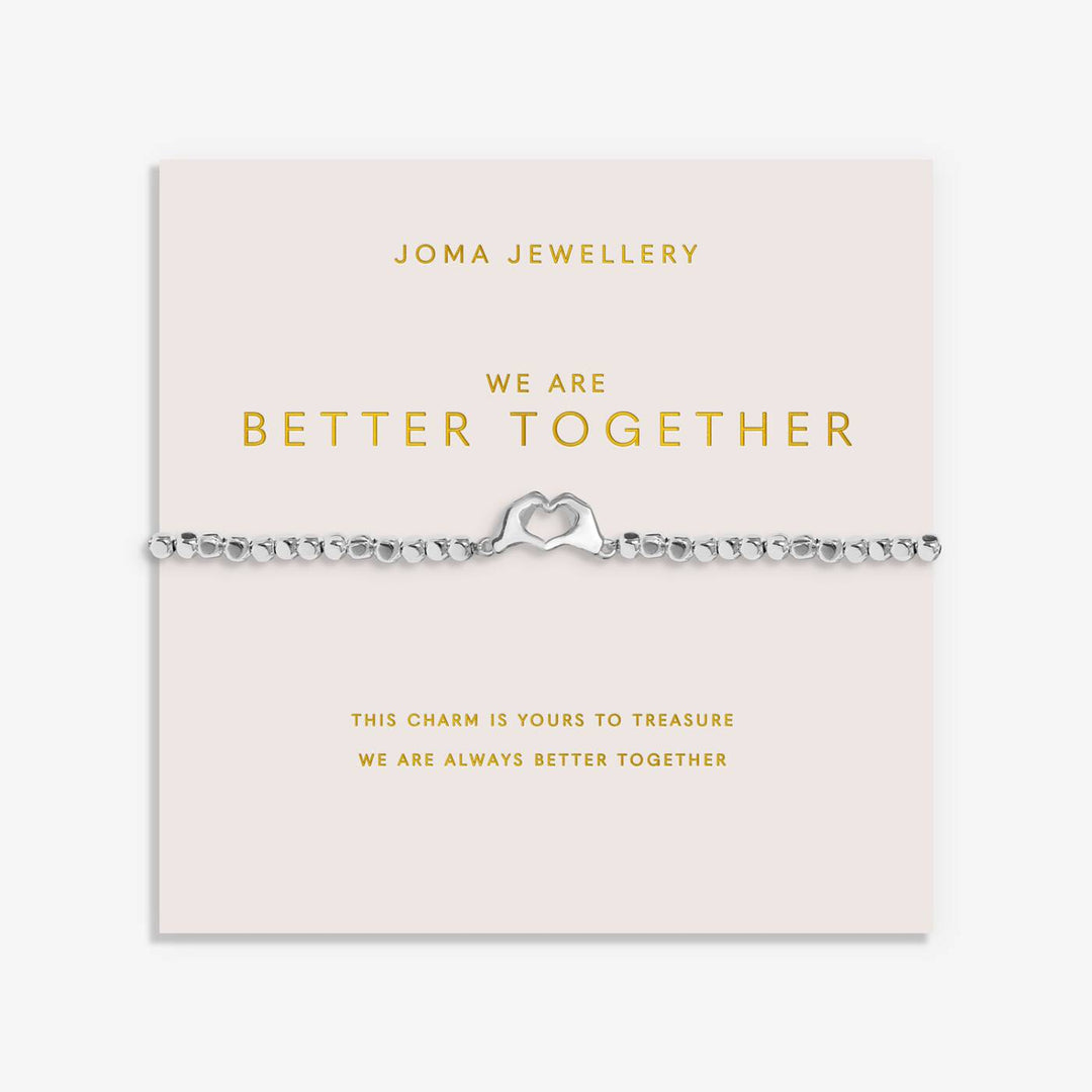 Joma Jewellery Forever Yours We Are Better Together Silver Plated Bracelet