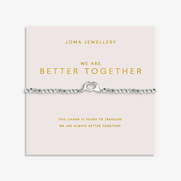 Joma Jewellery Forever Yours We Are Better Together Silver Plated Bracelet