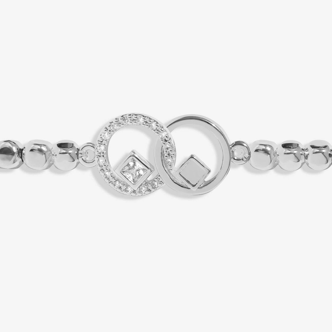 Joma Jewellery Forever Yours Wishing You A Sparkling Birthday Silver Plated Bracelet