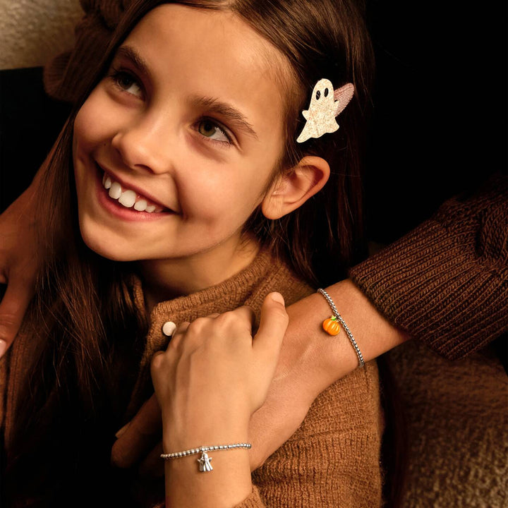 Joma Jewellery Halloween Gift Set Spook-Tacular Silver Plated Bracelet & Set Of 2 Hairclips