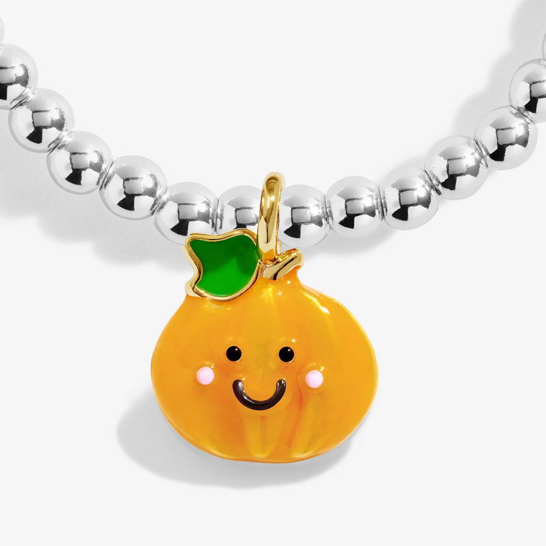 Joma Jewellery Kids' A Little Jomees Cutest Pumpkin In The Patch Silver & Gold Plated Bracelet