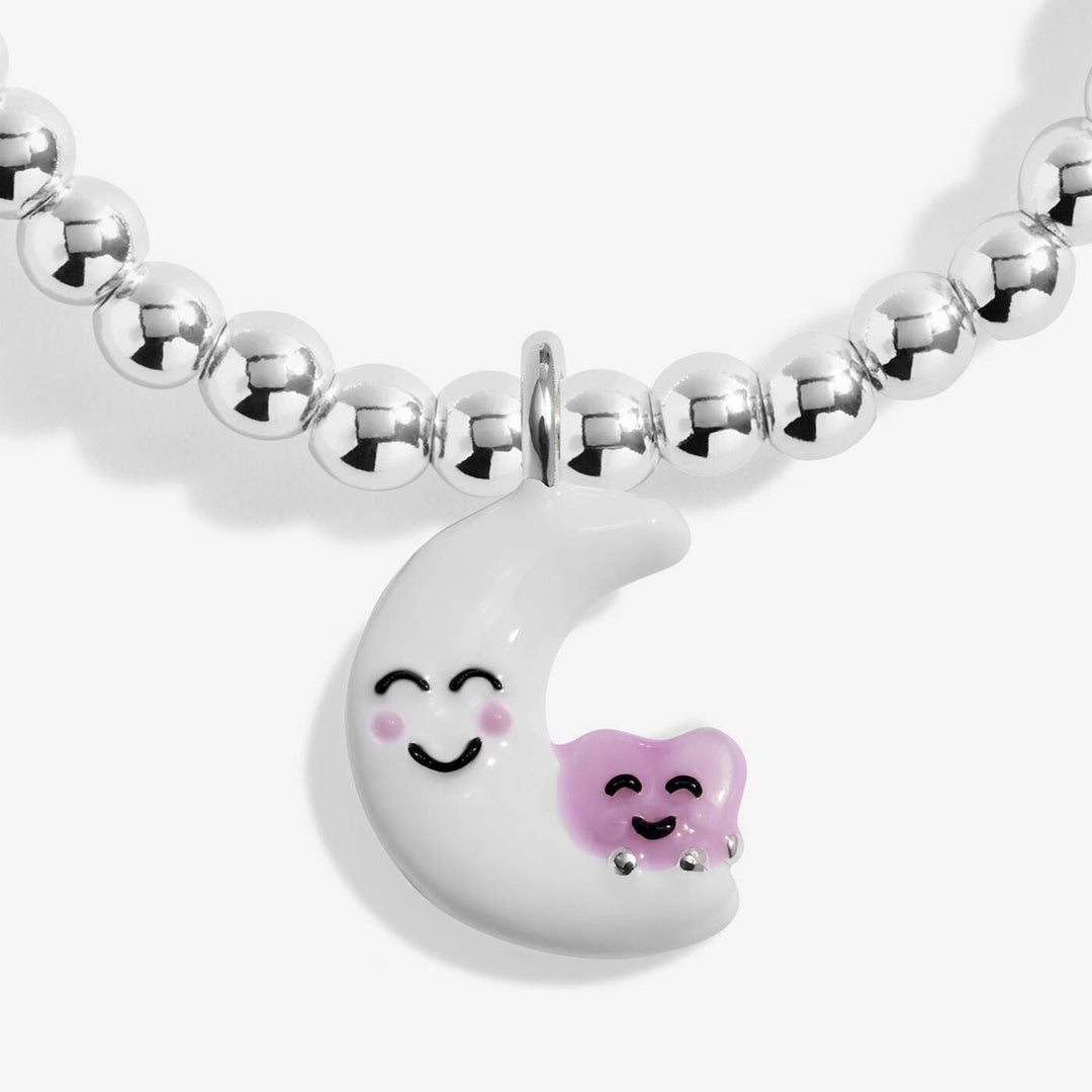 Joma Jewellery Kids' A Little Jomees Love You To The Moon And Back Silver Plated Bracelet