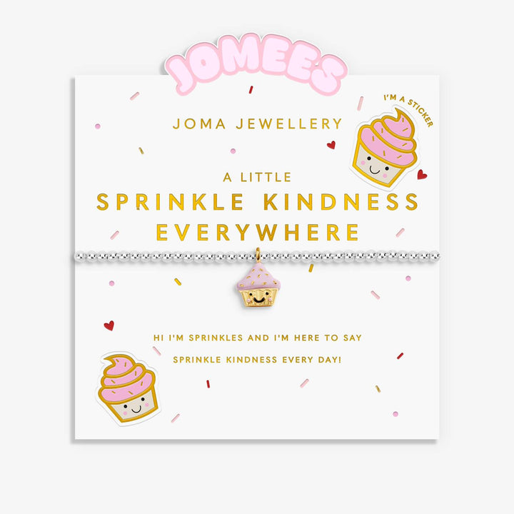 Joma Jewellery Kids' A Little Jomees Sprinkle Kindness Everywhere Silver & Gold Plated Bracelet