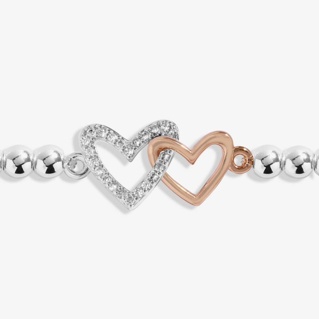 Joma Jewellery Kids' A Little Love You Daughter Silver & Rose Gold Plated Bracelet