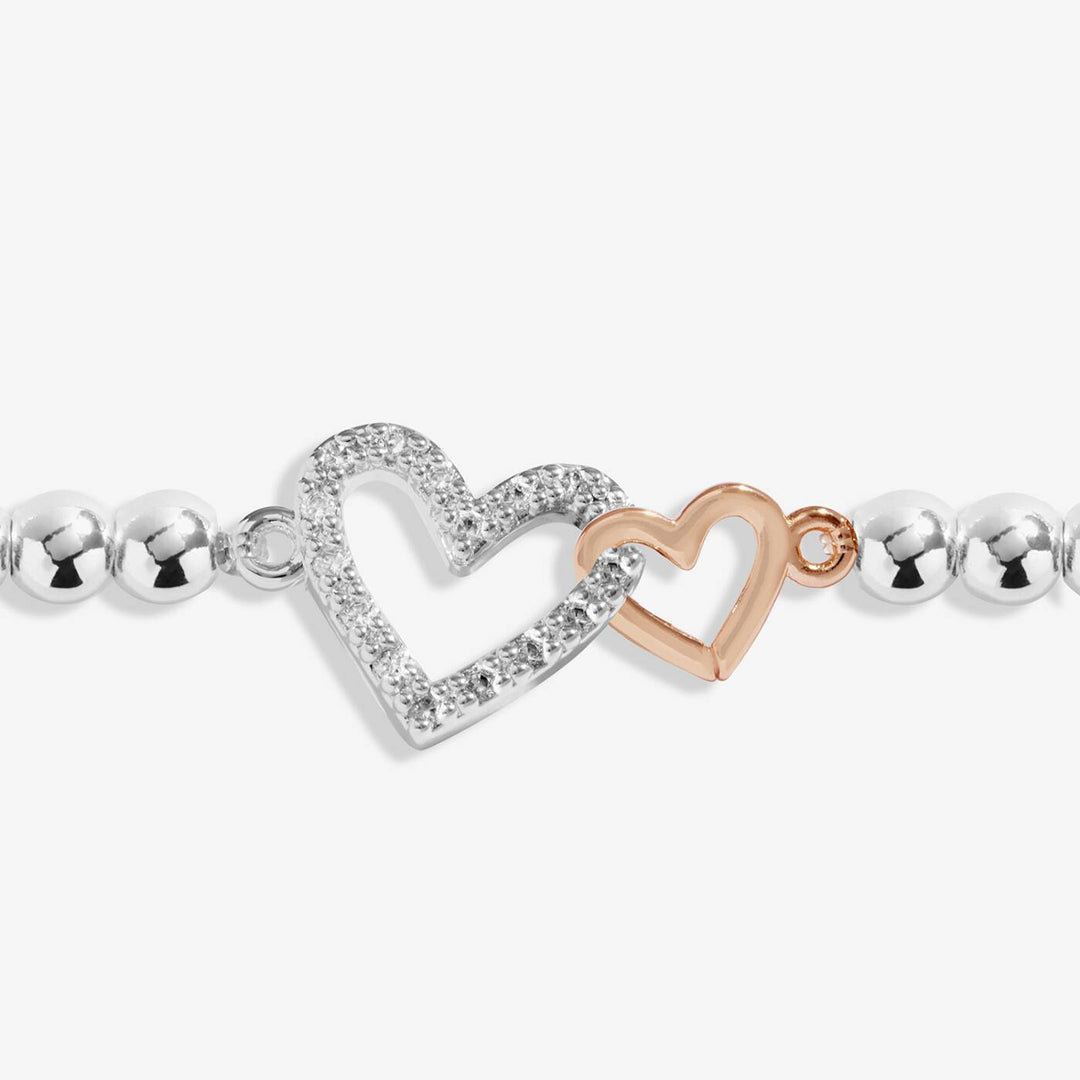 Joma Jewellery Kids' A Little Love You Granddaughter Silver & Rose Gold Plated Bracelet