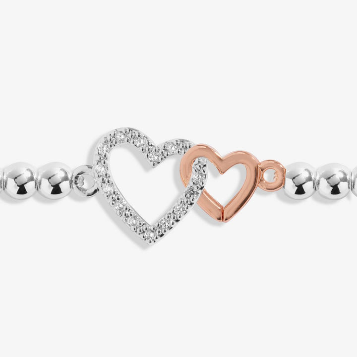 Joma Jewellery Kids' A Little Love You Niece Silver & Rose Gold Plated Bracelet
