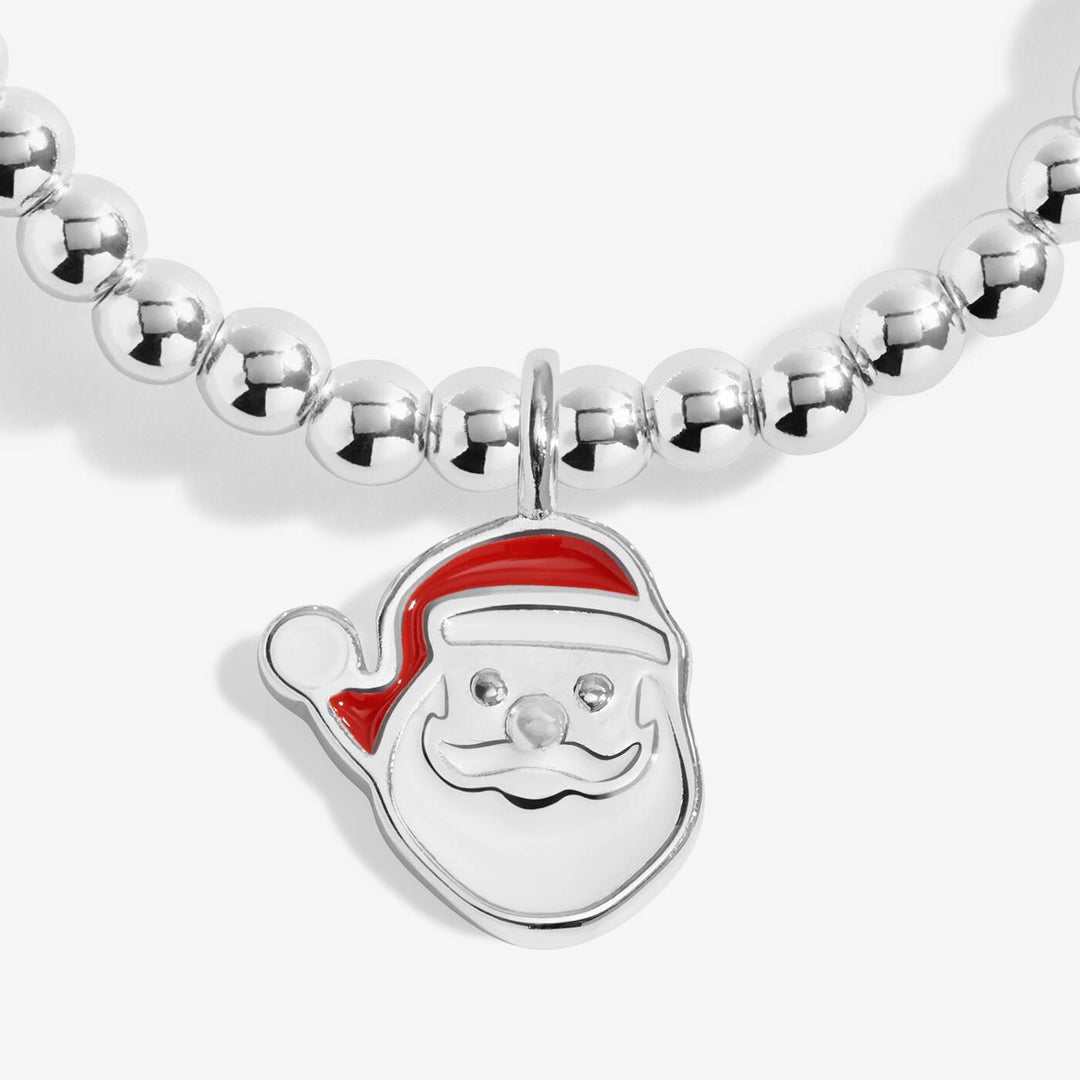 Joma Jewellery Kids' Christmas Cracker Love From Santa Silver Plated Bracelet